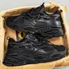 Zapatos de hombre, nuevo modelo otoño 2026, malla transpirable, negro guerrero casual deportivo, amortiguadores, suela gruesa, zapatos tipo papá para hombre