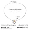 Jieding Collar de Acero de Titanio Europeo y Americano Nicho Joyería de Gama Alta Sin Decoloración Pendientes de Acero Inoxidable Joyería Transfronteriza Set para Mujer