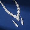 Fornecimento transfronteiriço garra cadeia série nude Diamante zircão brincos colar terno retro vestido simples cheio de diamante clavícula cadeia feminina