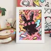 Pintura de Diamantes para Niños al por Mayor Pintura de Pegar Pegatinas de Diamantes con Marco de Fotos Paquete de Materiales Hechos a Mano DIY Mampostería Completa de Diamantes de Dibujos Animados