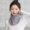 Cachecol Feminino Inverno Quente Pelúcia Estilo Ins Alto Valor Proteção Facial Gola Pescoço Estudante Fofo Cachecol Versátil Conjunto de Pescoço
