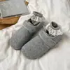 Zapatos de Algodón Peludo Cálidos Estilo Coreano con Velcro para Mujer 2025 Otoño e Invierno Nuevos Planos de Suela Casuales y Cómodos con Forro de Felpa Zapatos tipo Birkenstock