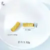 Accesorios DIY con los Diseños del Personaje '', Flor de Loto, Moneda y Tubo Curvo; Arena Dorada, Cobre Through-Hole, Chapado en Oro, Juego de Accesorios de Cadena para Joyería Estilo Chino