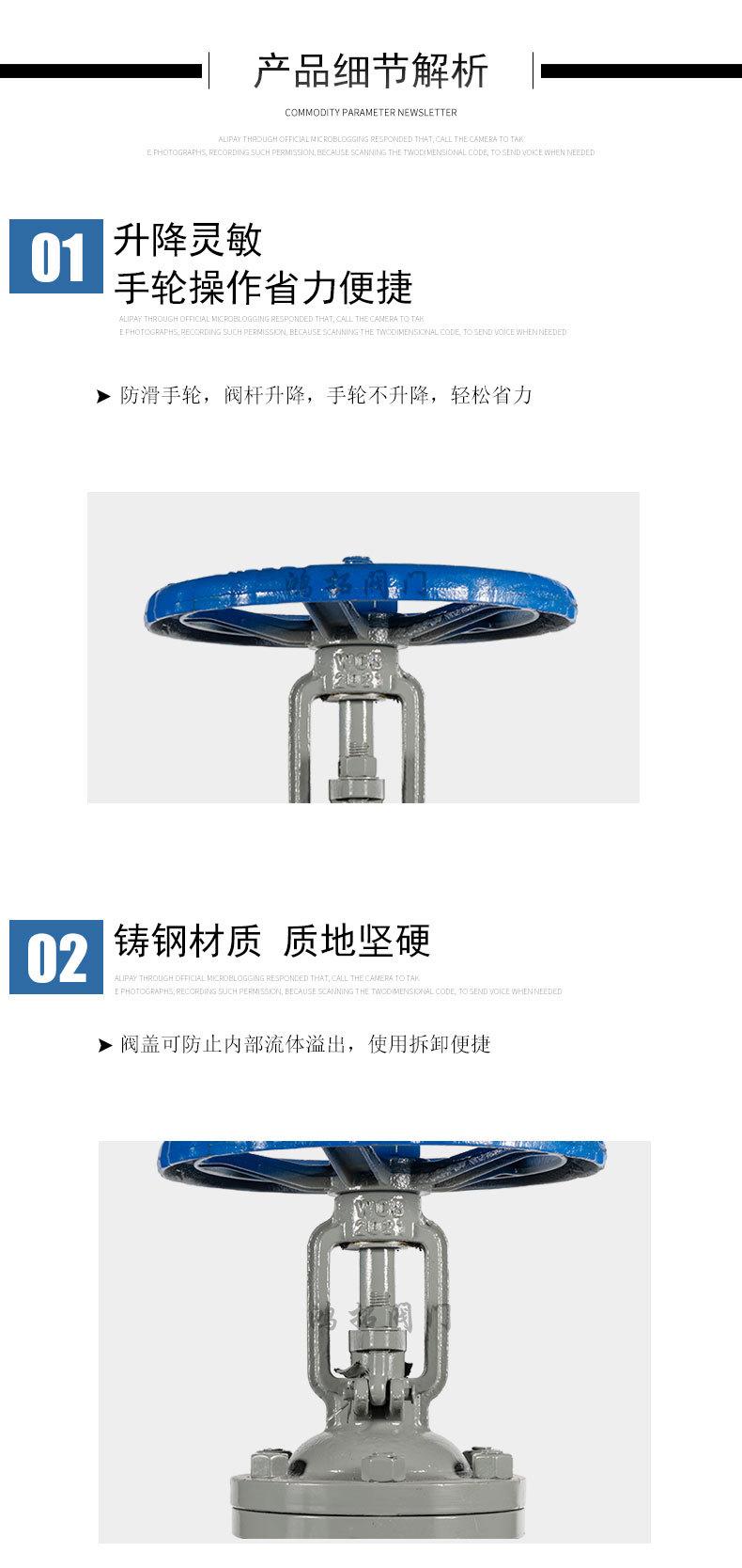 铸钢截止阀J41H-16C详情图_04
