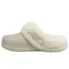 Pantuflas de Algodón Impermeables Ailiser para Mujer, Ropa de Casa de Invierno para Interiores, Antideslizantes, Cálidas, Suela Gruesa, Zapatos Peludos, Pantuflas de Algodón para Hombre