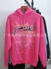 Fabricante de Origen Transfronterizo Venta al por Mayor Sudaderas con Capucha de Telaraña Marca de Tendencia Europea y Americana 555555 Sudaderas de Invierno con Forro Polar para Hombre y Mujer