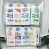 Varios pasadores de pelo de dibujos animados estilo coreano, set de pinzas Bb, pinzas de gota de agua pintadas en spray simples mate, venta al por mayor de fuentes de vendedores ambulantes