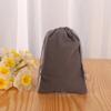 Saco de flanela de flanela de fábrica, bolsa de armazenamento com cordão, fundo de malha de urdidura, bolsa de flanela colorida, bolsa de embalagem de joias