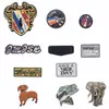 Pegatinas de Tela Adhesivas de Animales de Dibujos Animados, Pegatinas de Velcro Bordadas con Letras Personalizadas, Insignias Tácticas de Moral Hechas a Medida, Pegatinas de Parche Hechas a Medida