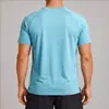 Camiseta de secado rápido para hombre transfronteriza, corte holgado, absorbe la humedad, transpirable, adecuada para correr, fitness, actividades al aire libre, deportes, hogar y uso casual