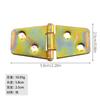Jingmao Hardware Nuevo Chino Trapezoidal Colorido Empaque Caja de Madera Ferretería Bisagra Plana Bisagra Ordinaria 55*25mm