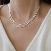 Diseño de Nicho Europeo y Americano Cadena de Hueso de Serpiente Ultralarga Collar para Mujer Estilo Ultra-simple Moderno Elegante Combinable Sentido de Alta Gama Cadena de Lana