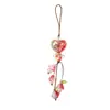 Modelo Nuevo Colgante de Corazón Campana de Flor Corazón Gordo de Colores UV Colgante para Llavero de Teléfono Decoración de Bolsa Colgante