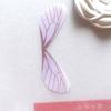 Asas de libélula em tule com furos, impressão digital, novos acessórios de broche para grampo de cabelo DIY, fornecimento direto da fábrica