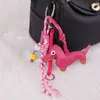 Pingente para Bolsa de Cachorro Dachshund Amarelo Estilo Ins Transfronteiriço, Cordão para Celular, Chaveiro de Carro, Pingente de Cavalo Voador Pequeno, Atacado de Fábrica