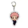 Atacado de Anime Jujutsu Kaisen Mercadoria de Anime Feito por Fãs Versão Q Chaveiro de Acrílico Transparente Dupla Face Bidimensional Transfronteiriço