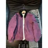 Chaqueta de cuero con cremallera y solapa de marca de moda retro americana transfronteriza, estilo biker de corte holgado, chaqueta de trabajo tipo béisbol, unisex
