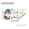 Pegatina decorativa para ventana temática de Navidad con gnomo y hombre de galleta de azúcar para decoración de pared de fondo de dormitorio y sala de estar, pegatina de pared autoadhesiva