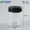 Botella de Plástico de Grado Alimenticio de 200 ml Tanque de Almacenamiento Pet de 300 ml Botella Dispensadora Sólida con Tapa de Rosca para Cocina del Hogar