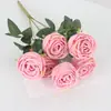 7 Concubina Imperial rosa flor artificial manojo novia sosteniendo Flor Hogar hotel decoración de boda fábrica de flores artificiales venta al por mayor