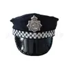 Sombrero de Policía de Halloween para Adultos Accesorios de Juego de Rol Sombrero con Insignia de Policía Femenina Disfraz de Fiesta Cosplay Atuendo para Performance