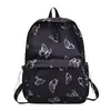 Mochila escolar estilosa estilo coreano para meninas, adequada para alunos do ensino fundamental II, ensino médio e faculdade; uma mochila leve e de grande capacidade com design de borboleta