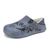 Pantuflas de Felpa de Algodón para Hombre para el Hogar Interior Cálidas con Talón de Bolsa Ligeras Antideslizantes Casuales Simples Zapatos de Algodón de Moda para Hombre