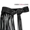 Cinturón Negro Ygm Cool y Elegante Calado Estilo Urbano para Mujer con un Diseño Único, Efecto Adelgazante y Acentos Decorativos