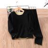 Traje de Terciopelo para Niños Casual sin Huesos Ropa Interior Cálida para Niños y Niñas Cubierta Ropa de Otoño para Adultos y Traje de Pantalones Largos Otoño e Invierno