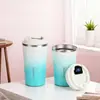 Taza de Café de Acero Inoxidable 304 Transfronteriza, Taza Termo de Alta Apariencia con Pantalla de Temperatura de Color Gradiente, Taza de Vacío Portátil para Exteriores