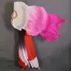 Leque de Dança Leque Longo Flutuante Xixiang Xunhe Azul-Marinho Praça de Ameixas Dança Lunar Leque Longo de Seda Dança Clássica Dança