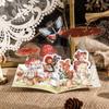 Paquete de pegatinas de tinta Mo, mini pegatinas de cuento de hadas de personajes retro, material de decoración de cuentas de mano, 80 en 6 opciones