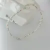 Perlas Naturales Combinadas con Cuentas de Semilla de Colores, Diseño Único, Dulce y Versátil, Cadena Sencilla para Clavícula, Cadena para Suéter para Mujer