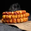 Pulsera de una sola cuenta de hueso de camello antigua estilo tibetano cuentas de oración para hombres y mujeres adornos de juego cultural suministro