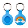 Adecuado para Apple Airtag hierba de la suerte dispositivo anti-pérdida funda de silicona funda protectora para rastreador llavero localizador de mascotas