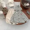Chaqueta de Estilo Coreano para Bebé Niño Primavera y Otoño, Sudadera con Capucha Rayada Elegante, Cárdigan, Ropa Versátil Casual para Bebés