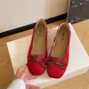 Otoño 2026 Nuevas Llegadas Zapatos Planos de Lazo para Mujer Boca Baja Suela Suave Cómodos Versátiles Estilo Suave Zapatos de Mujer