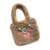 2026 Nuevo Lindo Monstruo Pequeño Dibujo Animado Bolso de Felpa Gran Capacidad Bolso de Hombro para Estudiante Femenina Estilo Ins