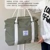 Bolsa Grande de Ombro para Viagem para Homens e Mulheres, Bolsa Leve para Armazenamento de Bagagem, Nylon Repelente à Água Durável Bolsa para Maternidade