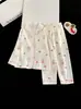 Pijama de algodón nube estilo coreano para mujer y niños, con diseño de solapa, un conjunto fino para primavera/otoño y un cárdigan de manga larga adecuado para usar en habitaciones con aire acondicionado.