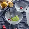 Tigela de Vidro tigela transparente grande para uso doméstico louça nórdica tigela de sopa tigela de arroz tigela para salada de frutas tigela de sobremesa entrega em peça única