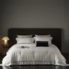 6 Peças Novo Conjunto de Lençóis Jacquard Tencel LF da Lenzing Áustria Estilo Lençol de Cama 1,5m Conjunto de Quatro Peças Stephen-Light Macio