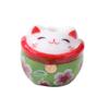 Cachecol Cerâmico Flor de Cerejeira Gato Cerâmico Nova Cor Gato Pingente de Contas da Sorte Pulseira DIY Corrente para Celular Acessórios Atacado
