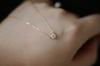 Collar personalizado de moda con incrustaciones de diamantes y circonita redonda de seis garras, de lujo, ligero y de gran venta transfronteriza para mujer.