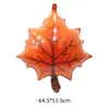 Globo de Lámina de Aluminio con Forma de Hoja de Otoño Hoja Decoración de Acción de Gracias Arreglo Hoja de Arce Hoja de Tortuga Piña de Pino Globo de Calabaza