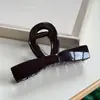 Pinza de Garra Marrón para Mujer 2025 Nuevo Pinza para el Cabello de Lazo de Alta Gama para la Parte Posterior de la Cabeza Pinza de Tiburón para Gran Volumen de Cabello Tocado