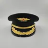 Sombreros de ala ancha personalizados de fábrica para pilotos extranjeros (hombres y mujeres), Sombreros de ala ancha de nivel profesional, Sombreros ceremoniales hechos a medida
