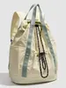 2026 Nueva Mochila Ligera con Cordón Impermeable Mochila de Senderismo Gran Capacidad Viaje Casual Estudiante Bolsa Escolar