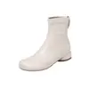 Botas lindas y adorables de punta redonda, llámalo suaves y cómodas, elásticas, adelgazantes, cremallera trasera de otoño 2024, para envolver la pierna, botines versátiles