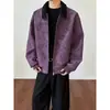 Chaqueta de Nuevo Estilo Otoño/Invierno, Estilo Casual de Gama Alta para Hombres y Mujeres, Solapa, Artículo de Moda, Fresca, Patchwork, Ligeramente Holgada, Atractiva